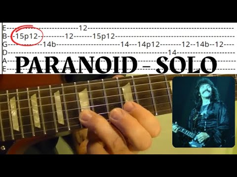 Paranoid Guitar Solo - Black Sabbath - Guitar Lesson