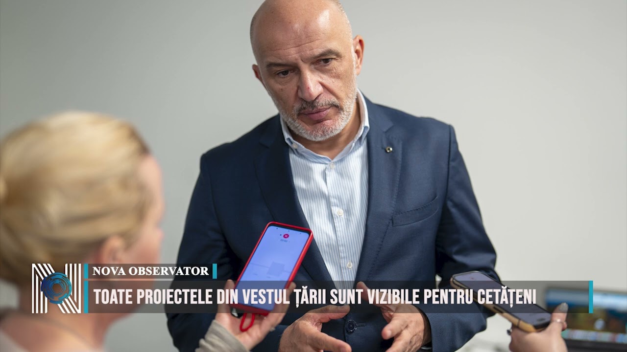 Toate proiectele din vestul țării sunt vizibile pentru cetățeni