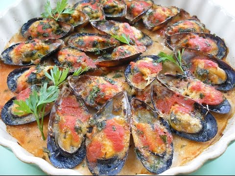 Mejillones gratinados