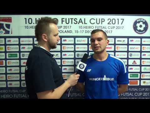 Heiro Futsal Cup 2017:  Patryk Mendela (Hungerbud Katowice) po meczu z Bongo - 1/8 finału