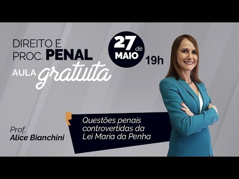 Aula Gratuita - Pós Graduação - Direito e Proc. Penal - Profª - Alice Bianchini - MeuCurso - AO VIVO