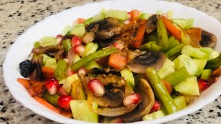 Mashroom Salad l Weight Loss Salad Recipe l Easy Breakfast l Healthy Salad l Vegetable Salad .