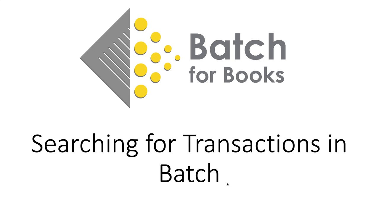 Searching for Transactions