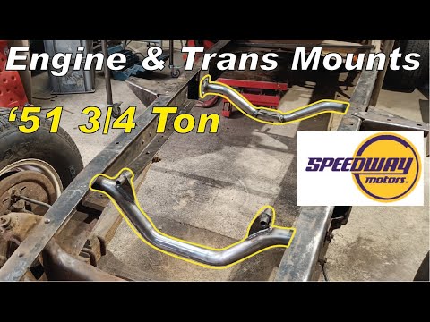 Installing speedway universal engine and transmission mounts on the GMC part 22