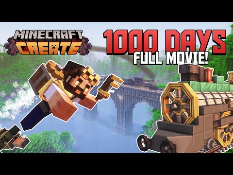 1000 days FULL MOVIE | Minecraft Create Mod (Episodes 1 - 13)