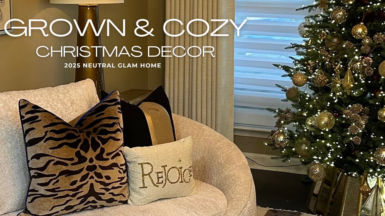 Grown & Cozy Christmas Decorate With Me | Christmas Decor Living Room, Dining & Entryway