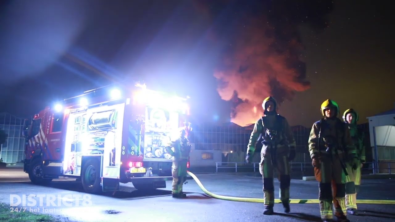 Grote brand in kassencomplex Rusthovenlaan Monster