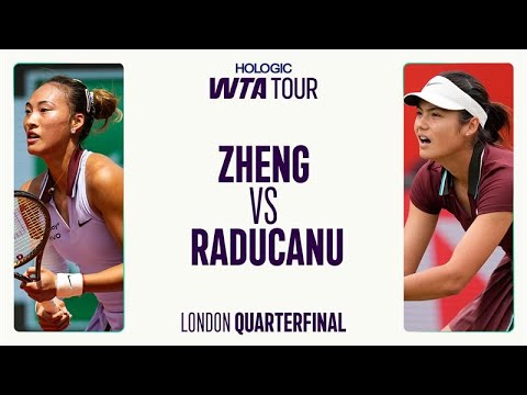 Zheng Qinwen vs. Emma Raducanu | 2025 London Quarterfinal | WTA Match Highlights
