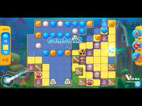 Fishdom. 4873 level no boosters and diamonds. Full Rachel