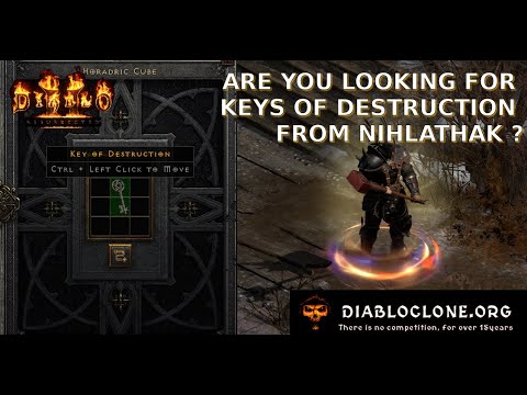 D2R - Diablo II Resurrected - Hunting and Farming a Key of Destruction !
