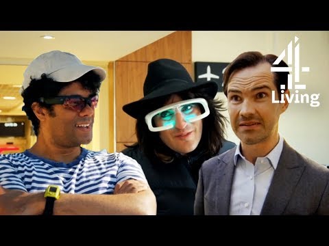 Richard Ayoade Trying Gadgets with Jimmy Carr, Noel Fielding & Stephen Mangan