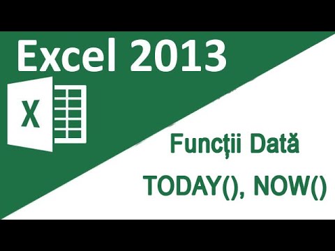 33 - Excel 2013 Tutorial - Excel Functions for Date (TODAY, NOW)