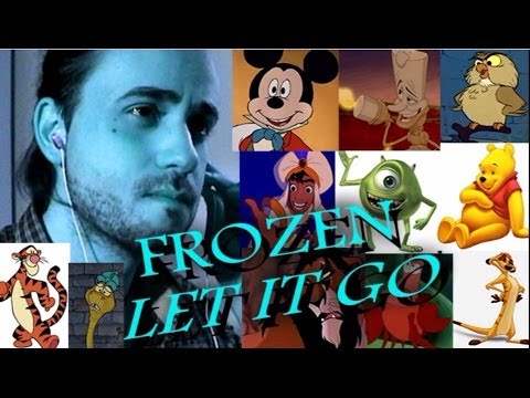 FROZEN: "ALL'ALBA SORGERÒ" CANTATA DA 20 PERSONAGGI DISNEY (Inspired by Brian Hull's cover)