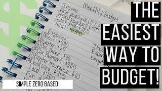 HOW TO: THE EASIEST AND SIMPLEST WAY TO CREATE A MONTHLY BUDGET! 6-MINUTES PROCESS