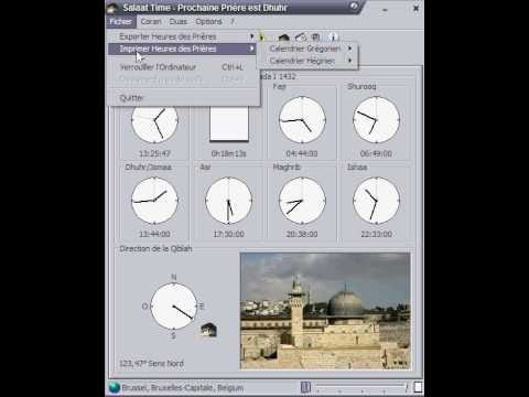 comment regler horloge priere