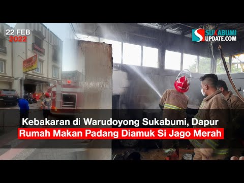 Kebakaran di Sukabumi, Dapur Rumah Makan Padang Diamuk Si Jago Merah