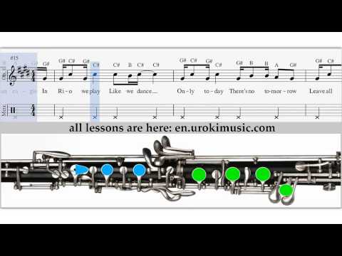 How to Play Oboe - Shakira - La La La - Sheet Music Tutorial Lesson