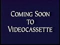 Coming Soon To Videocassette Bumper VHS