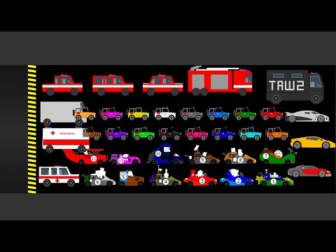 Shutter Crush Supercars + Cars Survival Race in Algodoo