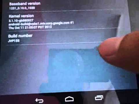 How To Enable Nexus 7 3G Developer Options