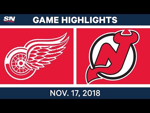 NHL Highlights | Red Wings vs. Devils – Nov. 17, 2018