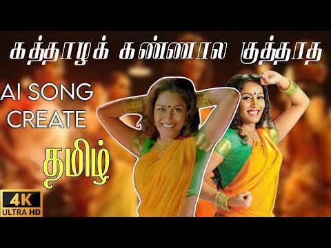 Kaththazha Kannala" (கத்தாழக் கண்ணால) is a AI Voice Magic | Tamil Melody Recreated | Lyrics Video