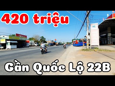 Bán đất 6x25 cách đường nhựa 60m, QL22B 400m, Chợ trường học 500m giá 420 triệu ở Thạnh Đức Tây Ninh