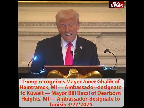 Trump: 'Lasting Peace in the Middle East' Through Abraham Accords; Michigan Mayors Named Ambassadors to Kuwait and Tunisia