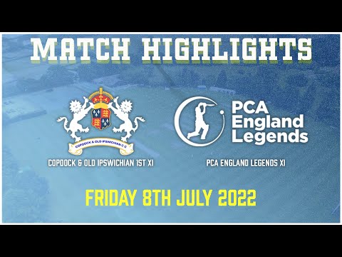 Copdock & OI CC 1st XI vs PCA England Legends  - 8th July 2022 - Match Highlights