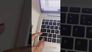 Lock/unlock function key in HP  Laptop (shift+fn) -Probook