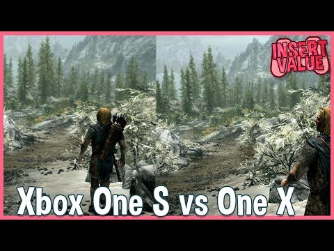 Skyrim Xbox One X vs Xbox One S 4k Gameplay Comparison - A worthy upgrade?