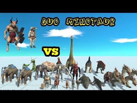 OLD AND NEW MINOTAUR VS EVERY STRONG UNIT FROM FACTION animal revolt battle simulator