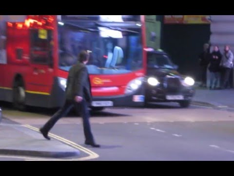 Tom Cruise almost gets hit by bus in London