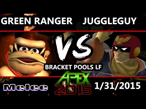 Apex 2015 - Green Ranger (Donkey Kong) Vs. Juggleguy (Captain Falcon) - Pools Round 1 - SSBM