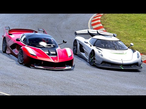 Koenigsegg Jesko vs Ferrari FXX K - Nordschleife