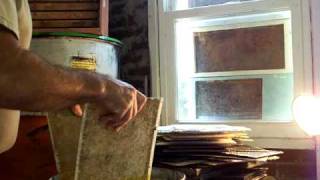 PLASTIC FOUNDATION Frames Bees Wax Waxing repair,Beekeeping Georgia Beekeeper John Pluta,Honeybees