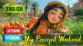 My Peaceful Weekend For English Practice | English Listening Skills - Speaking Skills