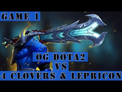 Dota 2 Gameplay - OG Dota2 VS 4 Clovers and Lepricon (DreamLeague Season 4 Tournament Game 1)