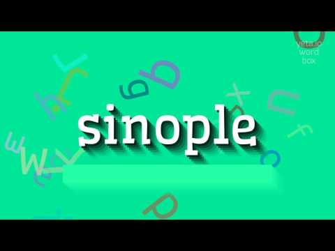 SINOPLE - HOW TO PRONOUNCE SINOPLE? #sinople