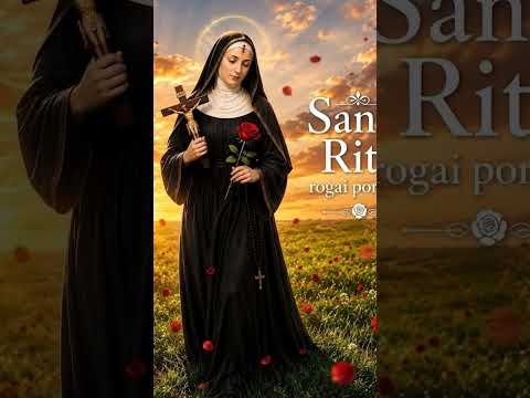 Santa Rita, a santa das Rosas, rogai por nós que recorremos  a vós #fe
