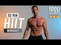 50 Min Cardio HIIT Workout To Burn 1000 Calories Full Body At Home No Equipment