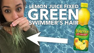 THE POOL TURNED MY HAIR GREEN! // A Remedy For Swimmer