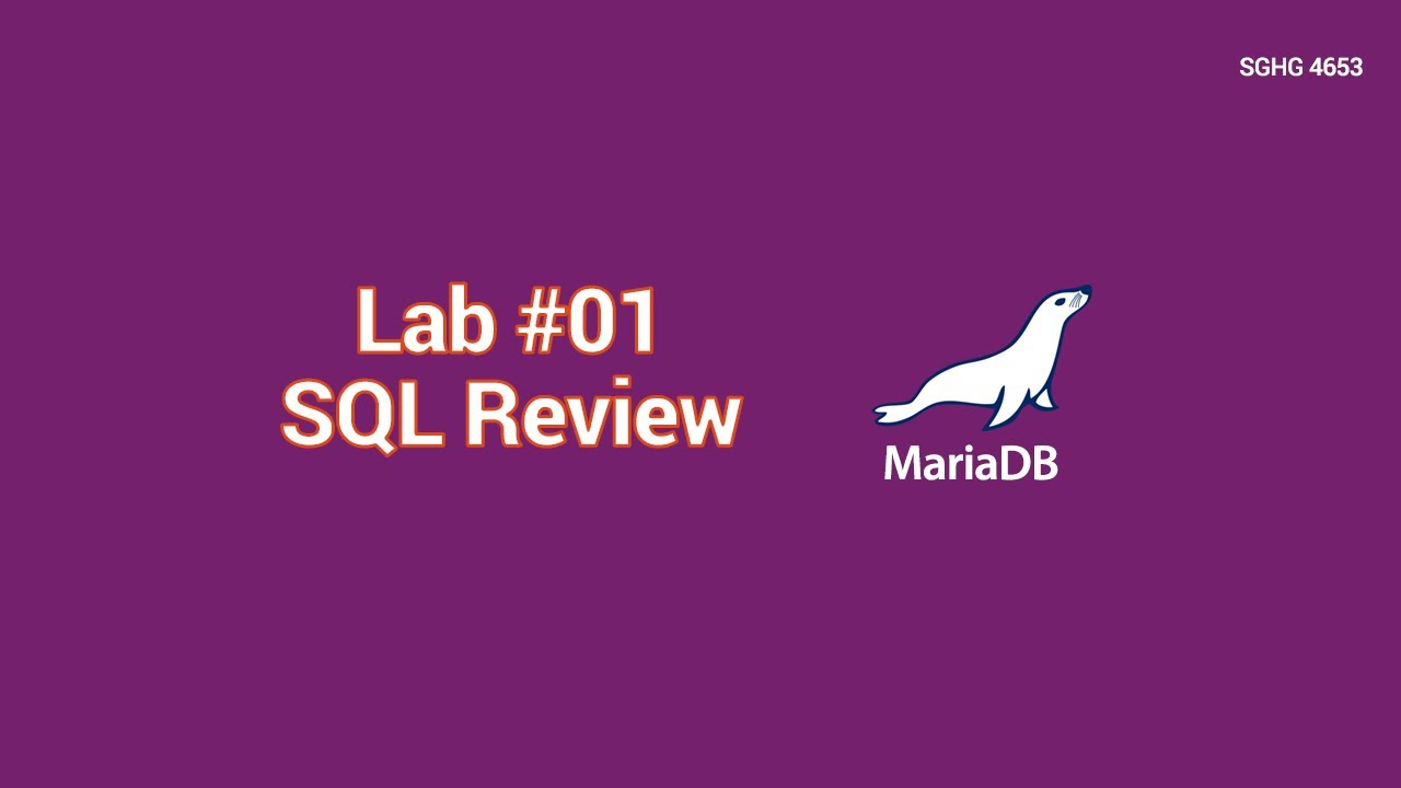 Lab #01 (SQL Review)