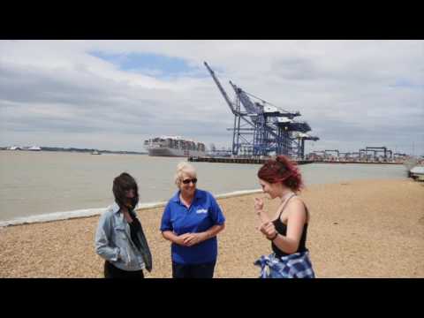 Clara & Maria's  cycle trip to Felixstowe