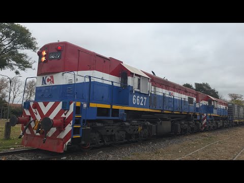 [4K] Tren cargado de NCA con destino a Rosario pasando por Marcos Juárez!!!!!!