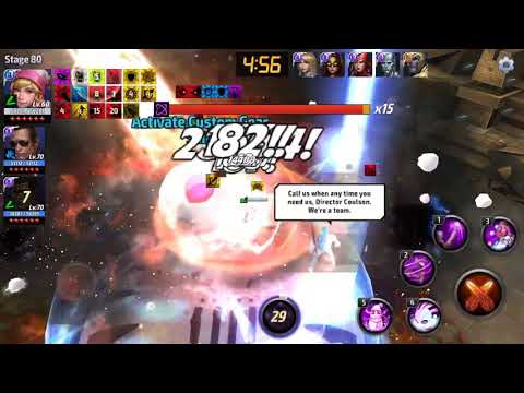 Marvel Future Fight Gwenpool vs WBU Proxima stage 80