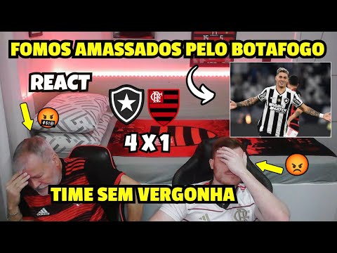 REACT - BOTAFOGO 4 X 1 FLAMENGO - FOMOS AMASSADOS PELO BOTAFOGO - BRASILEIRÃO 2024.