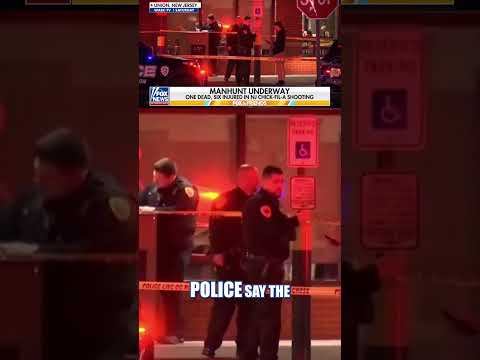 Suspect seen fleeing Chick-fil-A mass shooting as manhunt underway #shorts #shooting #chickfila