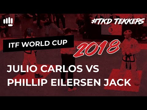 Julio Carlos vs Phillip Eilertsen Jack FINAL | ITF Taekwon-Do World Cup 2018