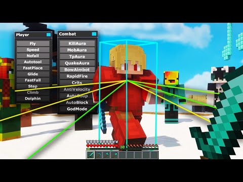 HO UTILIZZATO le HACK CONTRO 100 GIOCATORI nelle BEDWARS!